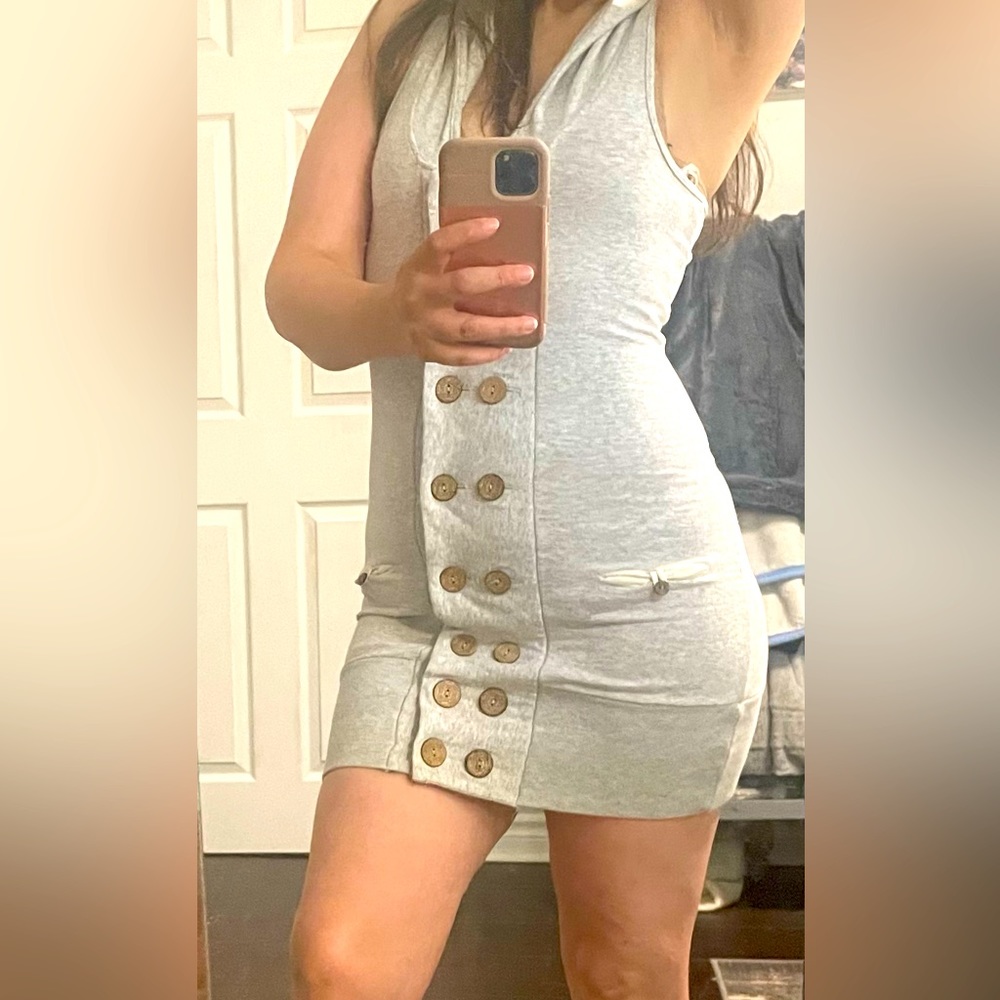 Sweatshirt hooded mini dress or top by Cover size XS